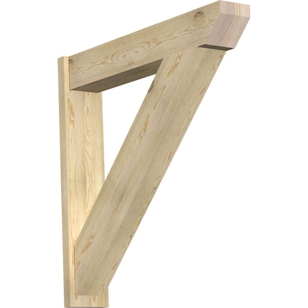 Ekena Millwork Traditional Slat Rough Sawn Outlooker, Douglas Fir, 8"W x 44"D x 44"H OUT08X44X44TRA06RDF